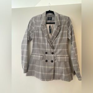Abercrombie & Fitch Grey Double Breasted Blazer | NWT | Size XSmall